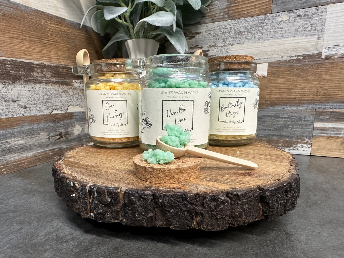 Fragrance Fusions Our Wax Crumble Collection Sugar's Wax N Wicks